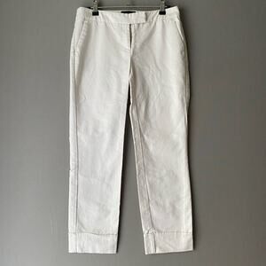 Cynthia Rowley pants white cotton‎ casual minimalist preppy old money size 2